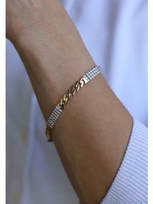 Yenigün Kuyumculuk 14 Ayar Altın Gurmet Taşlı Bileklik