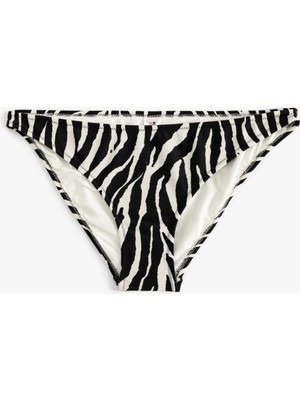 Koton Zebra Desenli Bikini Altı Astarlı