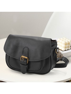 Noble1 Kadın Omuz Çantası Yeni Pu Deri Moda Messenger Satchel Tote Crossbody Çanta Çanta (Siyah) (Yurt Dışından)