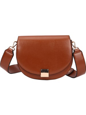 Noble1 Kadınlar Için Vintage Crossbody Çanta Kadın Küçük Eyer Çantası Deri Omuz Kahverengi (Yurt Dışından)