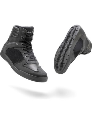 Stylmartin Atom Evo Yazlık Motosiklet Botu Siyah Su Geçirmez Nefes Alabilir Koruma ve Konfor