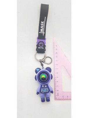 Be Beauty 1 Adet Pembe Renk Silikon Astronot Anahtarlık