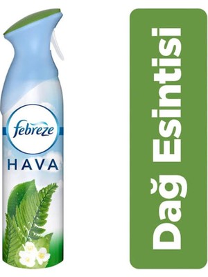 Febreze Oda Spreyi Dağ Esintisi Kokusuyla 300 ml Kalıcı Ferahlama Sağlar