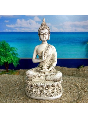 Suitable Meditasyon Tayland Gautama Buda Oturmuş Heykeli Heykel Reçine El Sanatları Ev Dekor (Yurt Dışından)