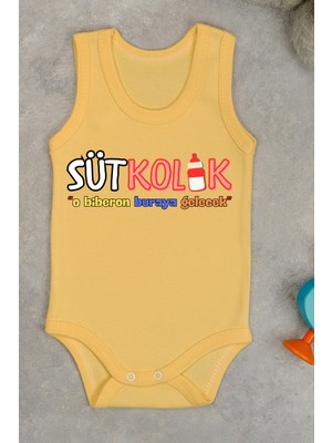 Bebe Tospik Sütkolik Baskılı Pamuk Atlet Zıbın