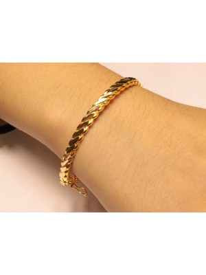 Güler Kuyumculuk 14 Ayar Altın Üçlü Burma Kelepçe  Bilezik