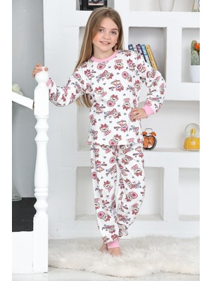 Kapi Kids Kız Çocuk Sevimli Ayıcık Baskılı Pijama Takımı 1-11 Yaş 4924-26