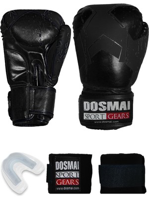 Dosmai Lykia Boks Eldiveni Suni Deri Malzemeden Ergonomik Tasarım ile Boks İçin Set