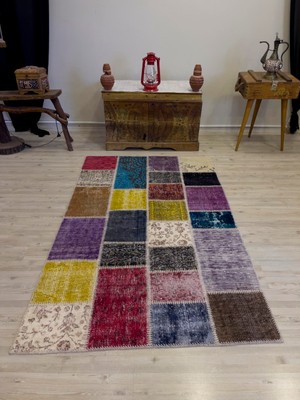 Sempati Halı Modern Eşsiz Özel Patchwork Halı 116 x 186  cm  4001