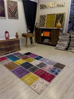 Sempati Halı Modern Eşsiz Özel Patchwork Halı 116 x 186  cm  4001