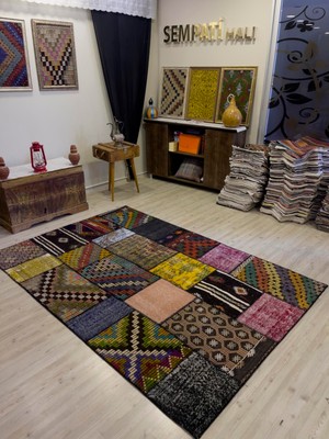 Sempati Halı Modern Eşsiz Özel Patchwork Halı 162 x 240  cm  4011