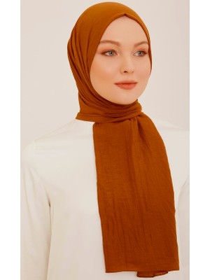 Armine Trend Naturel Soft Şal 59 Turuncu Düz Renk