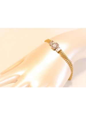 Güler Kuyumculuk Altın Baget Taşlı  Künye