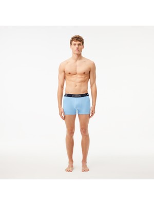 Lacoste Erkek 3'lü Lacivert Boxer 5H9623T Vuc