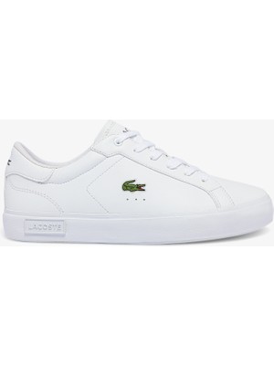 Lacoste Powercourt Beyaz Sneaker Erkek Çocuk Düz Tabanlı Konforlu Tasarım 741SUJ0014 21G