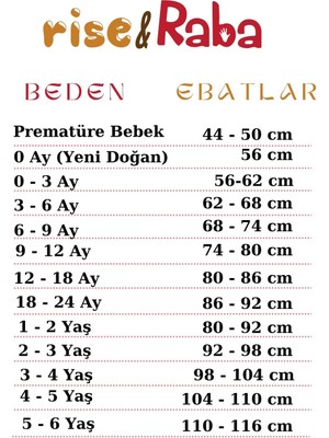 Rise and Raba Bebek Desenli Çıtçıtlı Tulum 0-6 Aylık