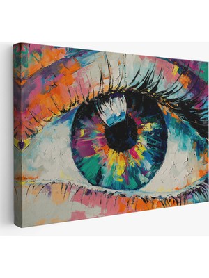Acoula   Gözün Kavramsal Soyut Resmi Yağlıboya Görünüm Kanvas TABLO-3655