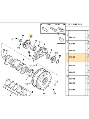 Onsan Krank Kasnağı Partner Expert Berlingo Jumpy (4251.05-0515.Q6)
