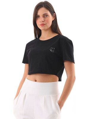 Shine & Fine Crop T-Shirt