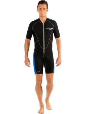 Cressi Lido Man Shorty Dalış Elbisesi Black - Blue-2mm - S