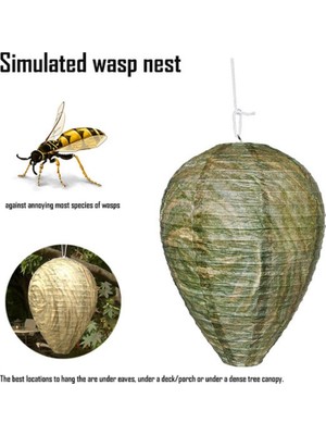 Silhouette 3'lü Paket Eşek Arısı Yuvası Yemi Hornet Kovucu Toksik Olmayan Çevre Dostu Asılı (Yurt Dışından)