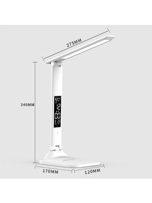 Silhouette 30LED Kişilik Kare Masa Aydınlatma Lambası Basit Okuma Masası 2000 Mah Şarj Edilebilir Başucu Çalışma Çalışması Için (Yurt Dışından)