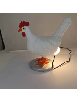 Silhouette Yumurta Lambası Reçine Tavuk Masa Işık 3D LED Tavuk Yumurtlayan Yumurta Gece Işıkları Yatak Odası Oturma Odası Dekor Için (Yurt Dışından)