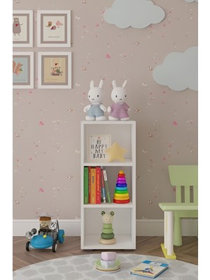 Gke Home Çok Amaçlı Kitaplık & Düzenleyici Dolap 3 Raflı