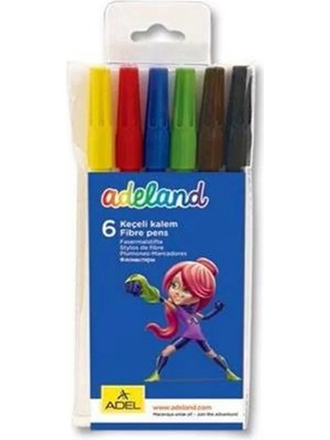 Adel Keçeli Kalem 6 Renk (2220222001)