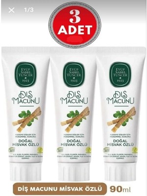 Eyüp Sabri Tuncer Misvak Özlü Diş Macunu 3X90 Ml. (3 Adet)