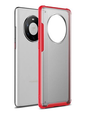 Huawei Mate 40 Pro Kılıf Ultra Köşe Koruması Sağlayan Arkası Mat Saydam Corvex Premium Kapak