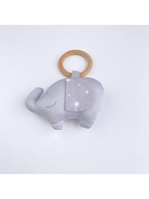 Bon Chic Baby Bebek/çocuk Diş Kaşıyıcı Gri Fil