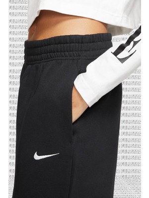 Nike Sportswear Regular Fit Pant Bol ve Uzun Kesim Siyah Eşofman Altı