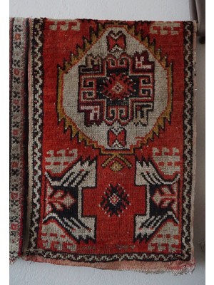 DesignEv 50X98 cm El Dokuma Küçük Boy Geleneksel Türk Kilim Canlı Renkler