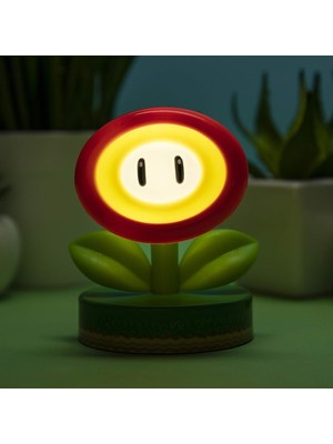 Paladone Super Mario Fire Flower Icon Lamba Işık Light Ateş Çiçeği Ikon Lambası