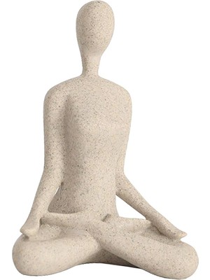 Aling Yoga Heykeli Heykel Meditasyon Figürinleri Ev Dekoratif . 5 x 16 cm  (Yurt Dışından)