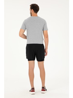 U.S. Polo Assn. Erkek Siyah Şort (Örme) 50281480-VR046