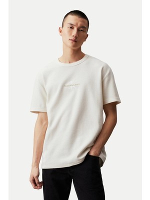 Calvin Klein Cıty Grıd Ss Tee