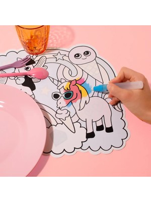 OMY Magic Water Placemat /sihirli Amerikan Servis LILY(2ADET)