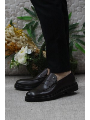 Pierre Cardin 241075 Kahve Deri Erkek Loafer Erkek Ayakkabı