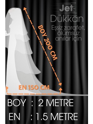 Tekno Trust Tül Yoğun Incili Duvak 2 Metre - Dz, Gelin Gelinlik Için, Nikah, Duvağı,tül, Kırık Beyaz