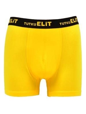 Tutku Elit Modal Elastan Spor Erkek Boxer 1252 | Sarı