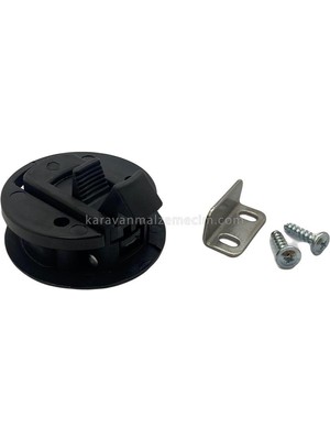 SHUIVAN Karavan & Tekne Banyo Kapı Kilidi Kolu Çift Yönlü - Siyah