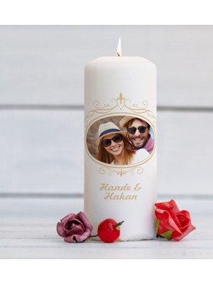 BK Kişiye Özel Isimli Fotoğraflı Mum - 3