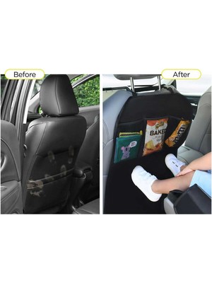 Revu Baby Araba Düzenleyici Arka Koltuk Koruyucu, Çocuklar Için Arka Koltuk Organizer Eko 2 Adet