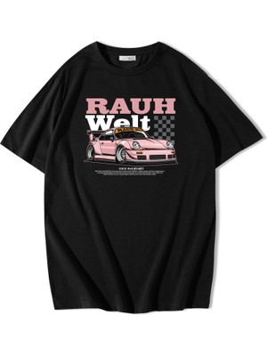 BRZ Collection Oversize Rauh-Welt Porsche T-Shirt