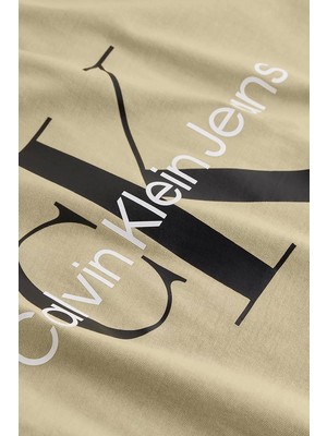 Calvin Klein Erkek Slim Monogramlı Bisiklet Yaka T-Shirt