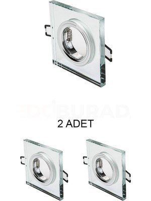 Cata CT-6556 Sardunya Dekoratif Cam Spot Kasası - 2’li Paket