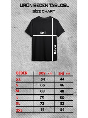 Elbiseciniz Unisex Bisiklet Yaka Grany Sırt Baskılı Siyah T-Shirt