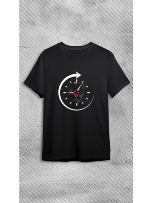 Elbiseciniz 10 Kasım Atatürklü Tişört, 10 Kasım Atatürk Baskılı Tişört, Siyah %100 Pamuk Süprem T-Shirt